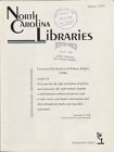 North Carolina Libraries, Vol. 51,  no. 1